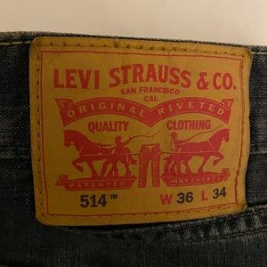 Levi’s Men’s 514 Jeans. Size - 36 x 34
